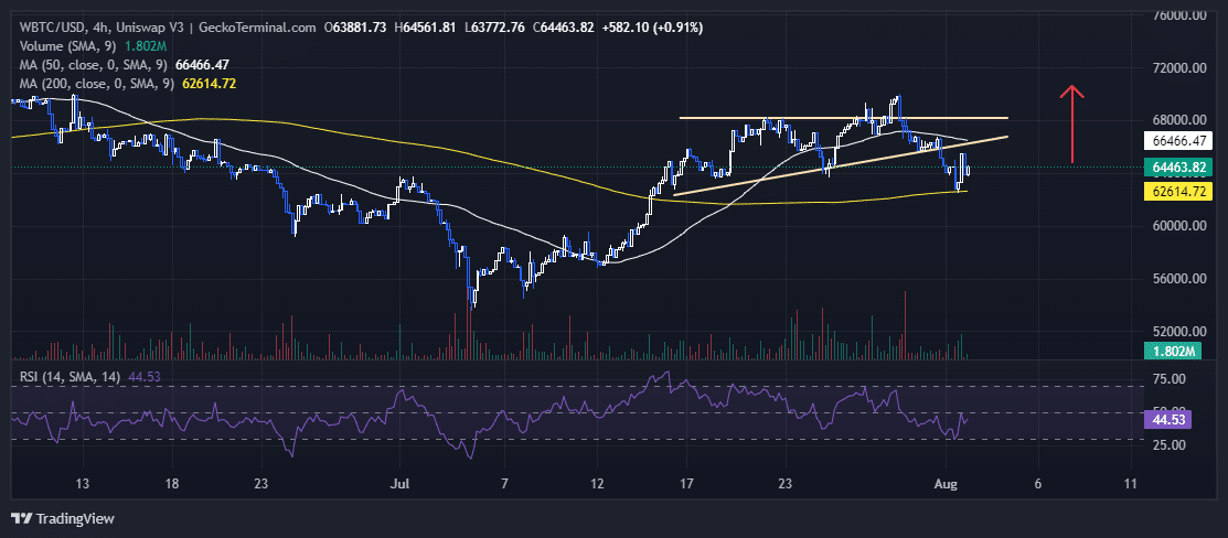 Bitcoin Price Price Chart | GeckoTerminal