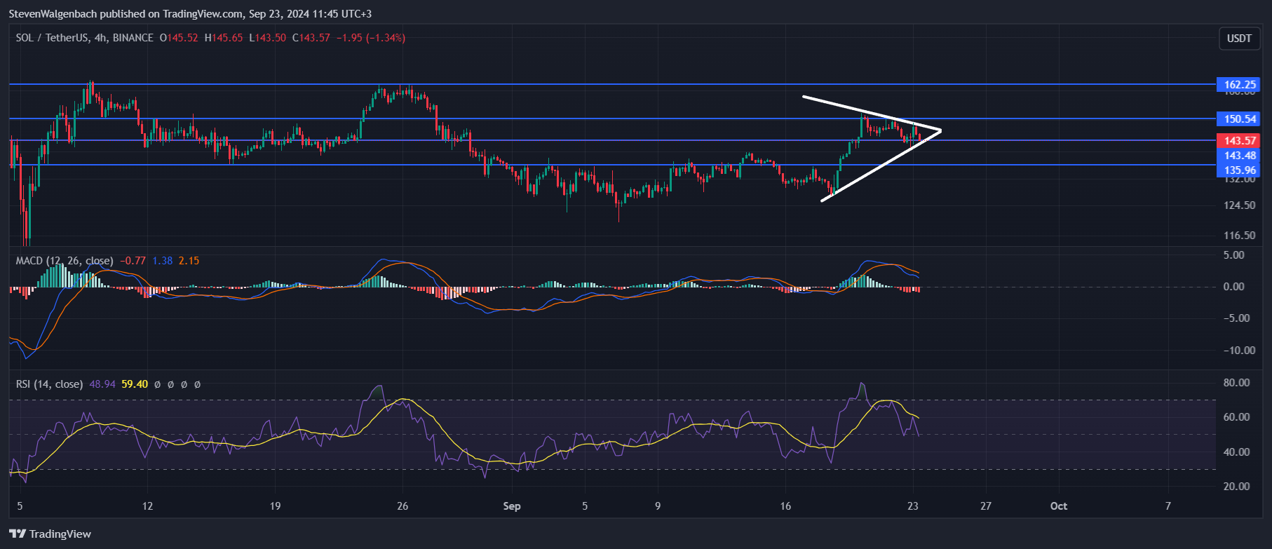 BINANCE:SOLUSDT Chart Image by StevenWalgenbach