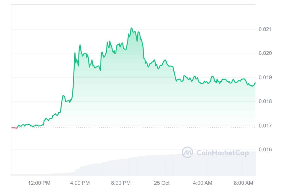 RVN Price Chart